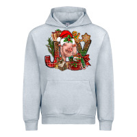 Heather Grey joy christmas with pig bbs Urban Hoodie - BundleAndBundleShop
