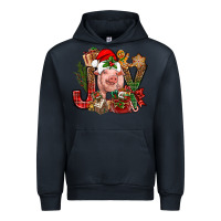 Navy joy christmas with pig bbs Urban Hoodie - BundleAndBundleShop