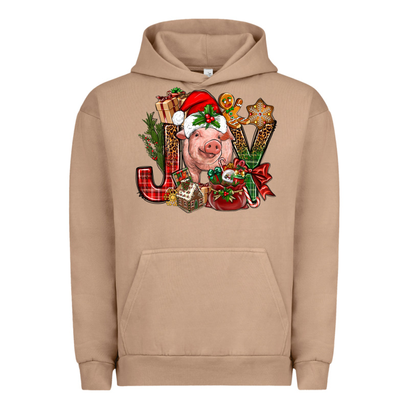 Joy Christmas With Pig Bbs Urban Hoodie by BundleAndBundleShop | Teevron