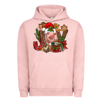 Pigment Salmon joy christmas with pig bbs Urban Hoodie - BundleAndBundleShop