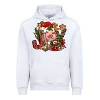 White joy christmas with pig bbs Urban Hoodie - BundleAndBundleShop