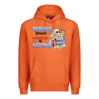 Carrot reading because murder is wrong Premium Hoodie - MaliasSmallBusiness