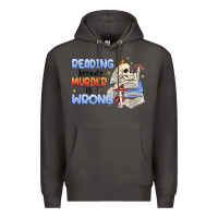 Smoke reading because murder is wrong Premium Hoodie - MaliasSmallBusiness