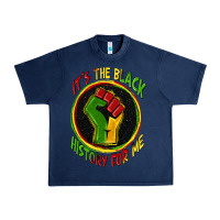 Navy it's the black history for me Urban Heavy Tee - Zillion Design Studio
