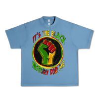 Pebble Blue it's the black history for me Urban Heavy Tee - Zillion Design Studio