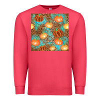 Cardinal plaid fall pumpkin seamless Premium Sweatshirt - AdoDesignShop