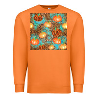 Carrot plaid fall pumpkin seamless Premium Sweatshirt - AdoDesignShop