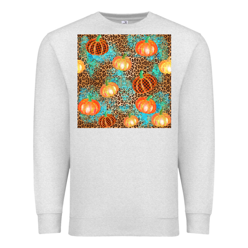 Plaid Fall Pumpkin Seamless Premium Sweatshirt by AdoDesignShop | Teevron