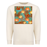 Sandshell plaid fall pumpkin seamless Premium Sweatshirt - AdoDesignShop