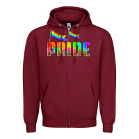 Burgundy pride Zipper Hoodie - HRA Design Shop