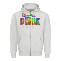 Dove Grey pride Zipper Hoodie - HRA Design Shop
