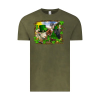 Vintage Olive st patricks day cows Vintage Tee - RanaPortraitStore