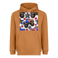 Meerkat usa monster truck seamless pattern Heavyweight Hoodie - BundleAndBundleShop