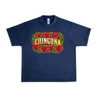 Navy chingona Urban Heavy Tee - Zillion Design Studio