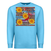 Ocean Blue mama tried seamless Premium Sweatshirt - AdoDesignShop
