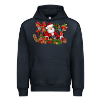 Navy joy christmas with santa bbs Urban Hoodie - BundleAndBundleShop