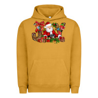 Pigment Peanut Butter joy christmas with santa bbs Urban Hoodie - BundleAndBundleShop