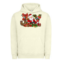 Pigment Pistachio joy christmas with santa bbs Urban Hoodie - BundleAndBundleShop