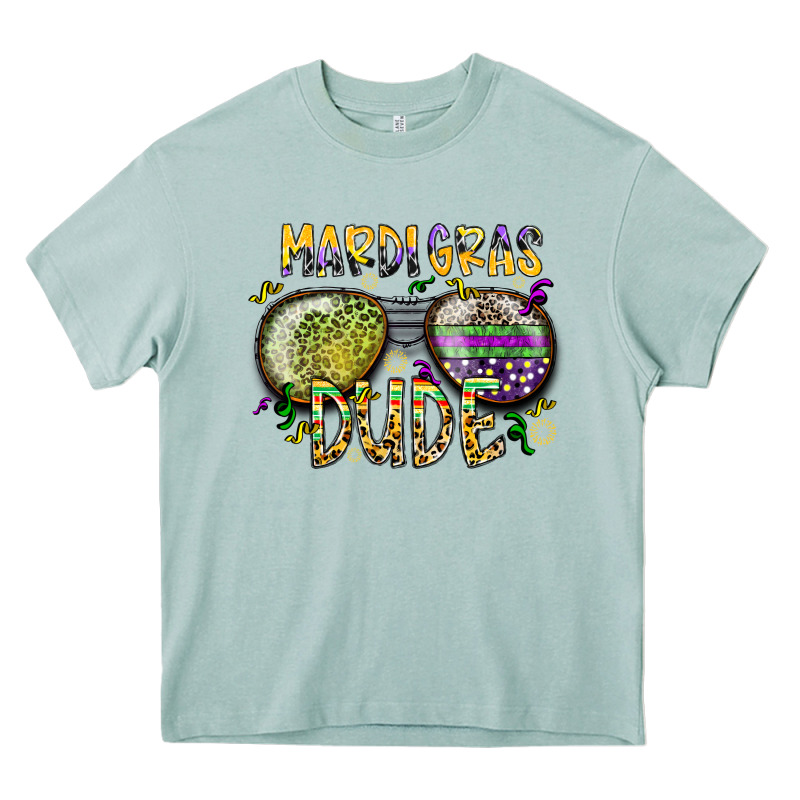 Mardi Gras Dude Heavy Core Tee by SublimationCraftShop | Teevron
