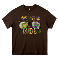 Chocolate Brown mardi gras dude Heavy Core Tee - SublimationCraftShop