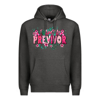 Charcoal Heather i am a previvor Premium Hoodie - NancyCooperArtShop