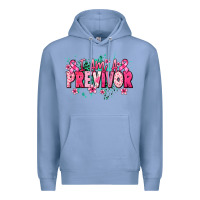 Colony Blue i am a previvor Premium Hoodie - NancyCooperArtShop