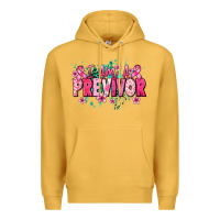 Mustard i am a previvor Premium Hoodie - NancyCooperArtShop
