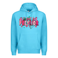 Ocean Blue i am a previvor Premium Hoodie - NancyCooperArtShop