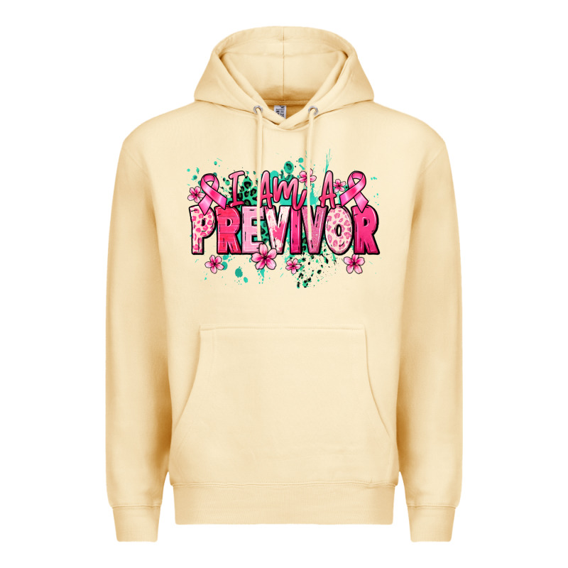 I Am A Previvor Premium Hoodie by NancyCooperArtShop | Teevron