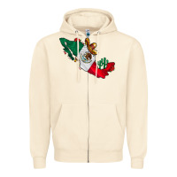 Sandshell mexico Zipper Hoodie - CowhideDigitalArt