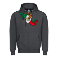 Smoke mexico Zipper Hoodie - CowhideDigitalArt