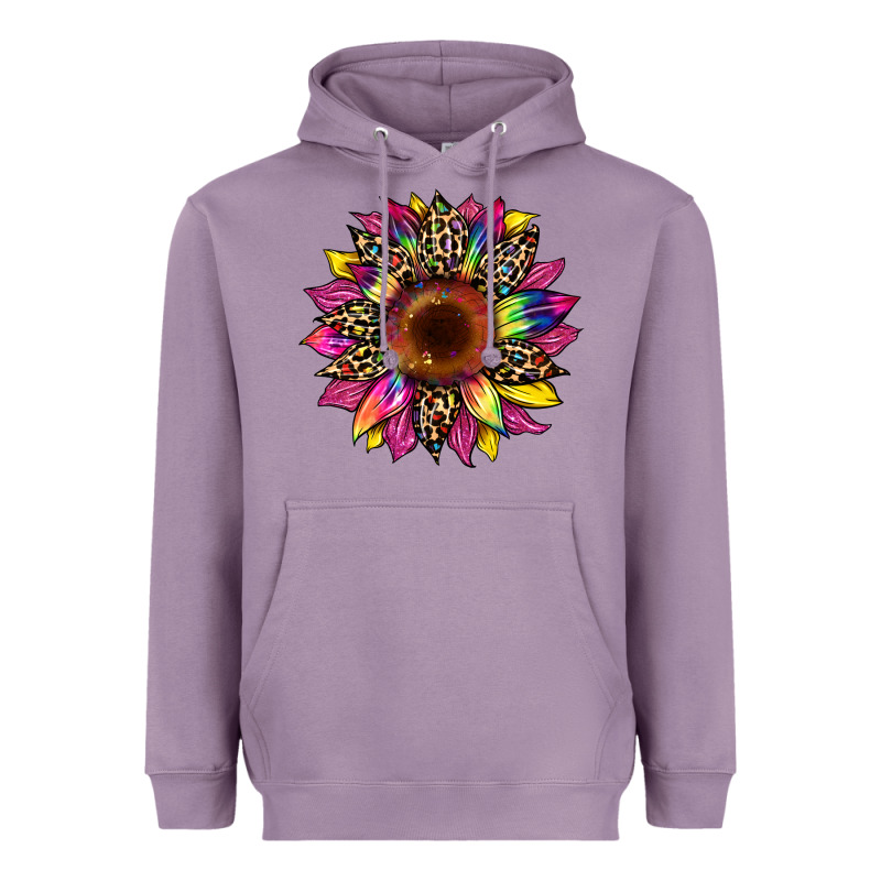 Tie Dye Leopard Sunflower Heavyweight Hoodie by Artiststas | Teevron