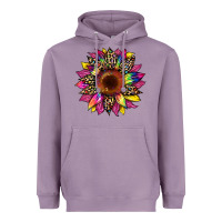 Lavender tie dye leopard sunflower Heavyweight Hoodie - Artiststas