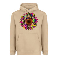 Mushroom tie dye leopard sunflower Heavyweight Hoodie - Artiststas