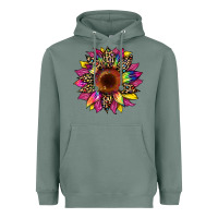 Sage tie dye leopard sunflower Heavyweight Hoodie - Artiststas