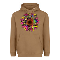 Toasted Coconut tie dye leopard sunflower Heavyweight Hoodie - Artiststas