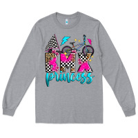 Heather Grey bmx princess Long Sleeve Tee - Zillion Design Studio