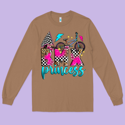 Bmx Princess Long Sleeve Tee Designed By Zillion Design Studio