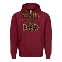 Burgundy nacho average dad Zipper Hoodie - CowhideDigitalArt