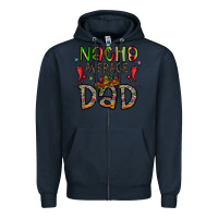 Navy nacho average dad Zipper Hoodie - CowhideDigitalArt