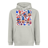 Moon Dust 4th of july patriotic gnome seamless pattern Heavyweight Hoodie - BundleAndBundleShop