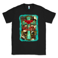 Black cross faith background Classic Tee - BarkalooDesign