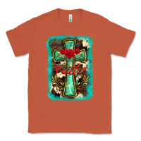 Copper cross faith background Classic Tee - BarkalooDesign