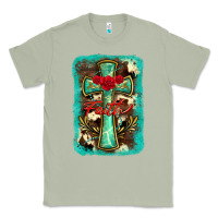 Matcha cross faith background Classic Tee - BarkalooDesign