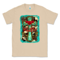 Mushroom cross faith background Classic Tee - BarkalooDesign