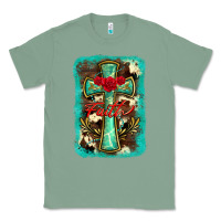Sage cross faith background Classic Tee - BarkalooDesign
