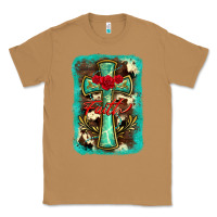 Toasted Coconut cross faith background Classic Tee - BarkalooDesign