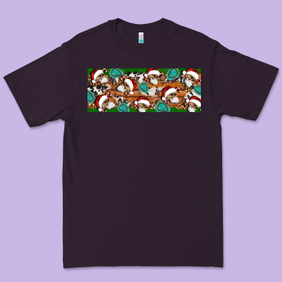 Santa Skeleton Christmas Premium Tee Designed By Artiststas