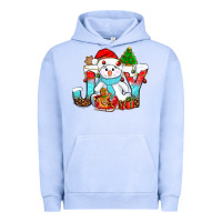 Pigment Grape Ice joy christmas with snowman bbs Urban Hoodie - BundleAndBundleShop