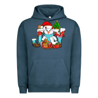 Pigment Midnight Navy joy christmas with snowman bbs Urban Hoodie - BundleAndBundleShop